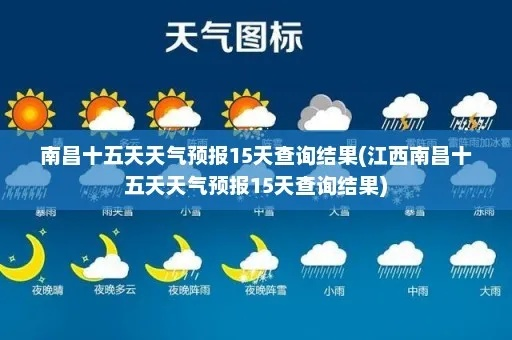 江西天气15天查询(江西多少度天气预报) 江西天气15天查询(江西多少度天气预报)