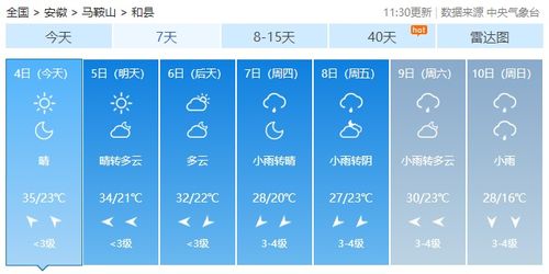 和县天气预报，一纸风云，万千生活