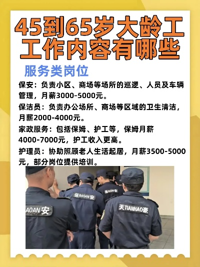45-65岁大龄工招工,用工新蓝海,价值再发现 45-65岁大龄工招工,用工新蓝海,价值再发现